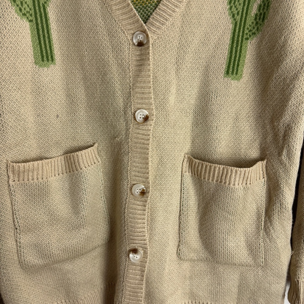 Miss Sparkling Vintage Cactus Sweater Womens Size Large - Picture 4 of 10